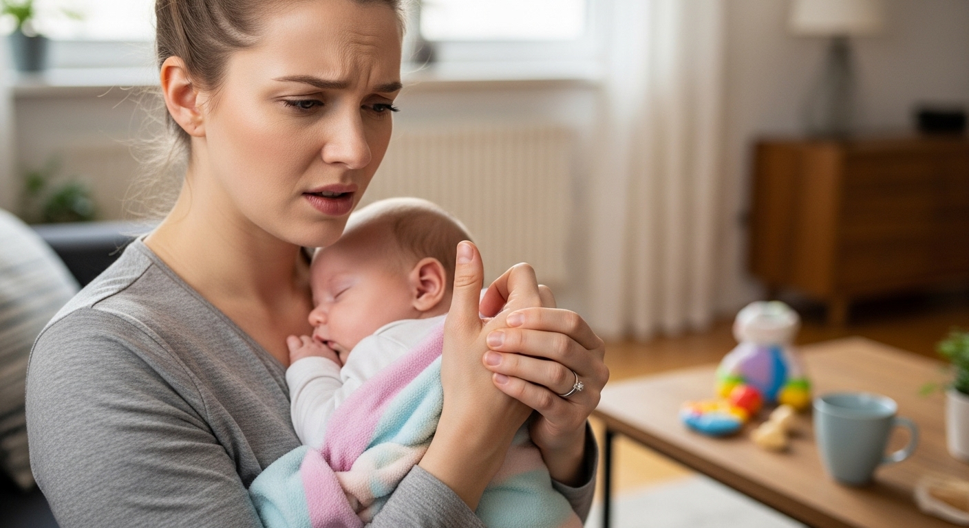 La Tendinite de De Quervain : Le mal invisible de la jeune maman (et/ou des jeunes parents)